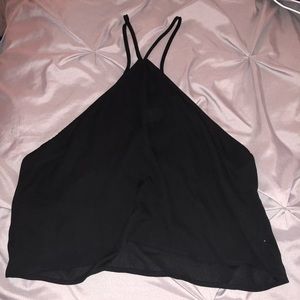 Black halter top